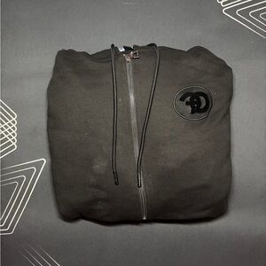 Black Zip-Up Men's Sweater